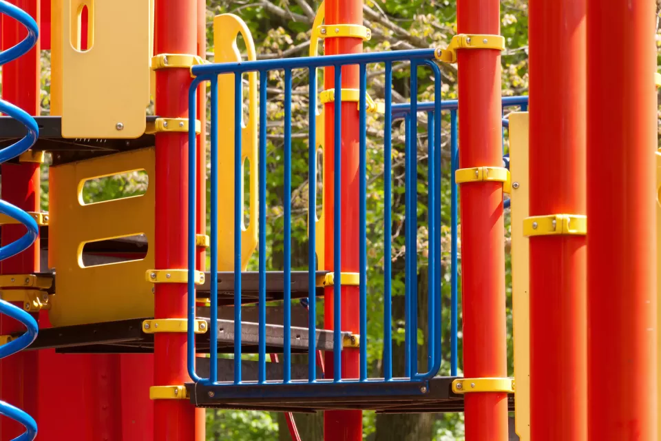 Colorful children's playground equipment